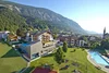 Collective enquiries © Katja Zanella-Kux Hotel and village in mountainous landscape with pool and playground