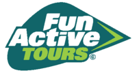Fun Active Tours logo with green arrow