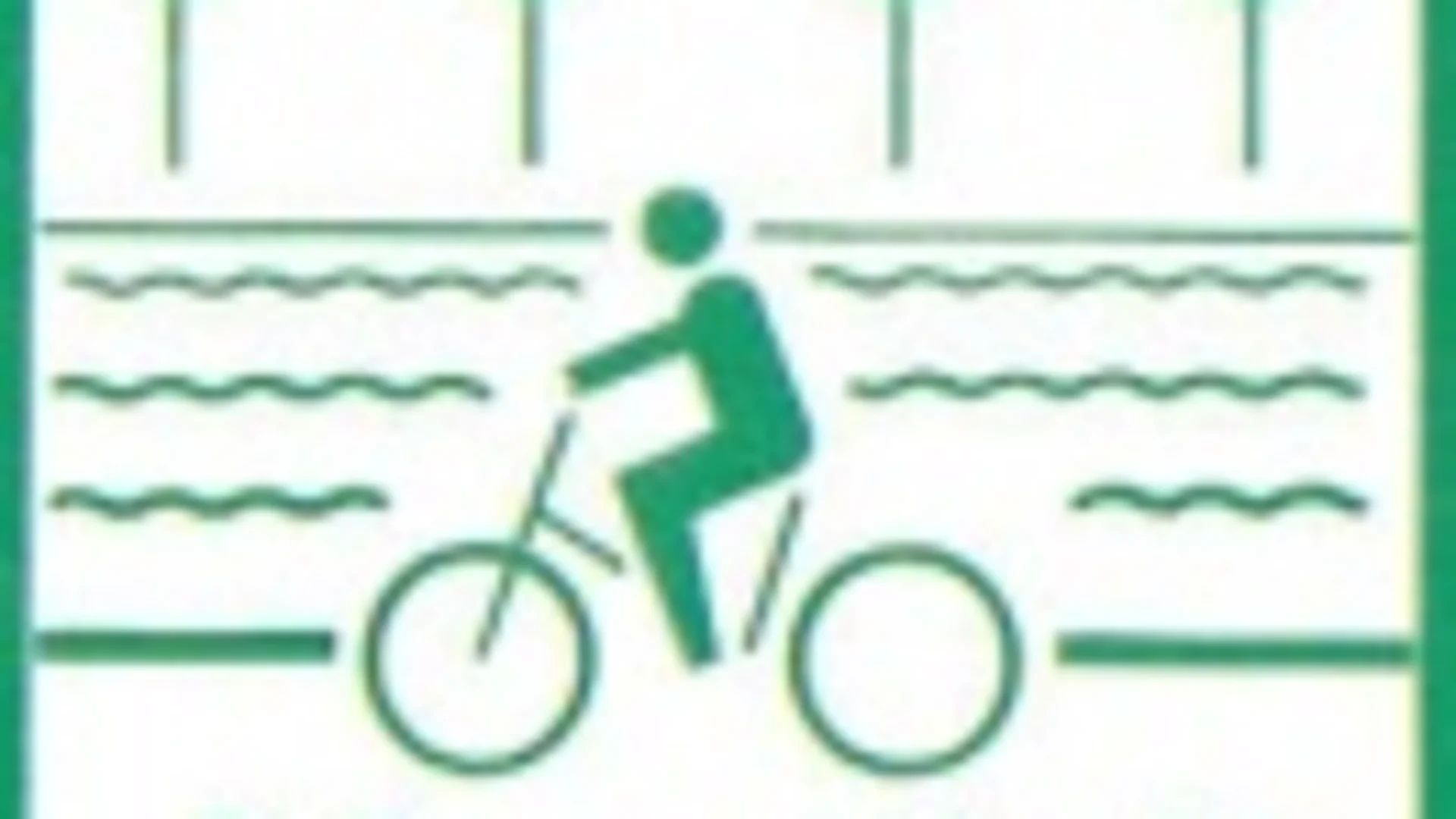 Symbol für Mangel an Fahrradwegen