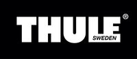 Thule-logo op zwarte achtergrond
