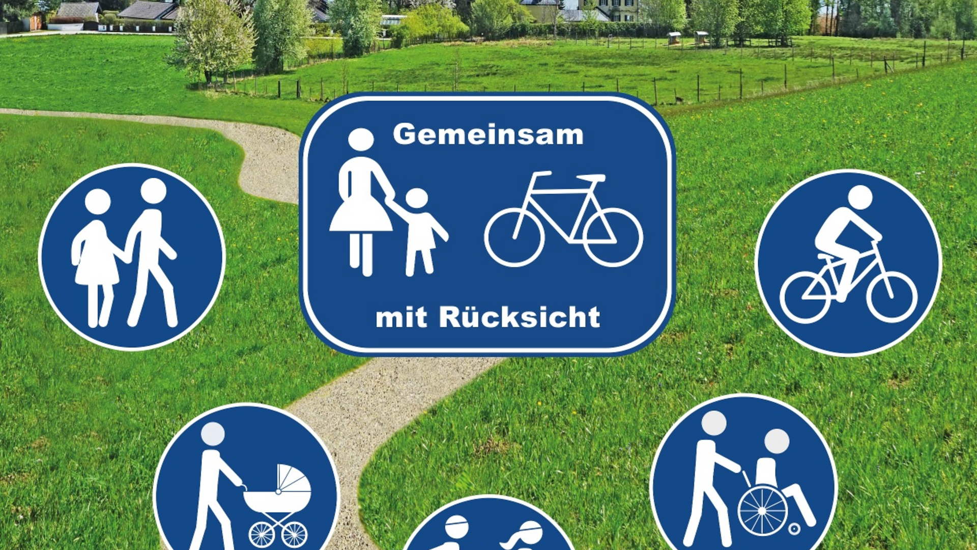 Chiemsee cycle and hiking path with rules for considerate coexistence