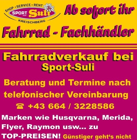 Plakat_Fahrradverleih_2 © Sport Suli